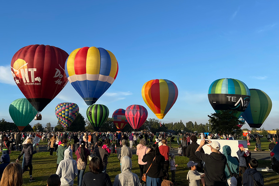 Te Awa Lakes flies with Balloons Over Waikato The Perry Group